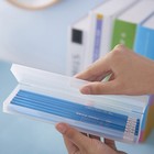  2 Pack/set Plastic Pen Box Student Small Clear Pencil Case Storage Pouch