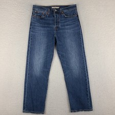 Levi's Jeans Womens 28 Blue Wedgie Straight Button Fly Medium Wash Denim