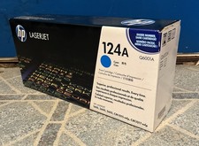 HP 124A Q6001A LaserJet Toner Printer Cartridge Cyan 1600 2600 2605 Sealed Box