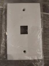 Keystone 1 Hole Port Jack Wall Face Plate Network CAT5e CAT6 White