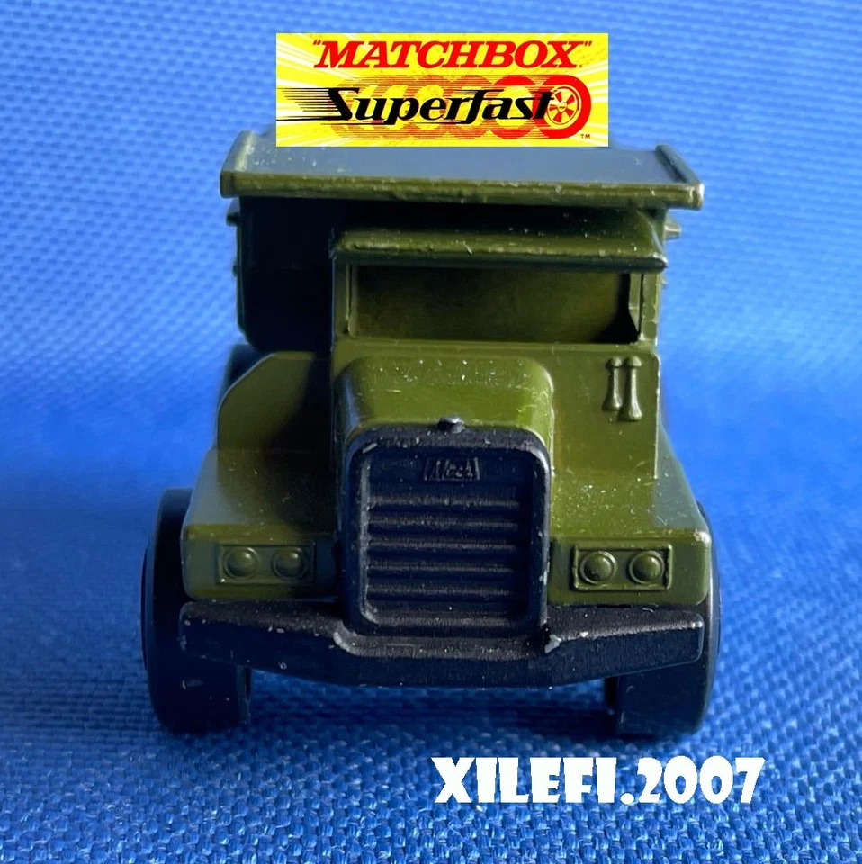matchbox superfast mack dump truck military # 28 england lesney '70 diecast 1:64 - Immagine 2 di 4