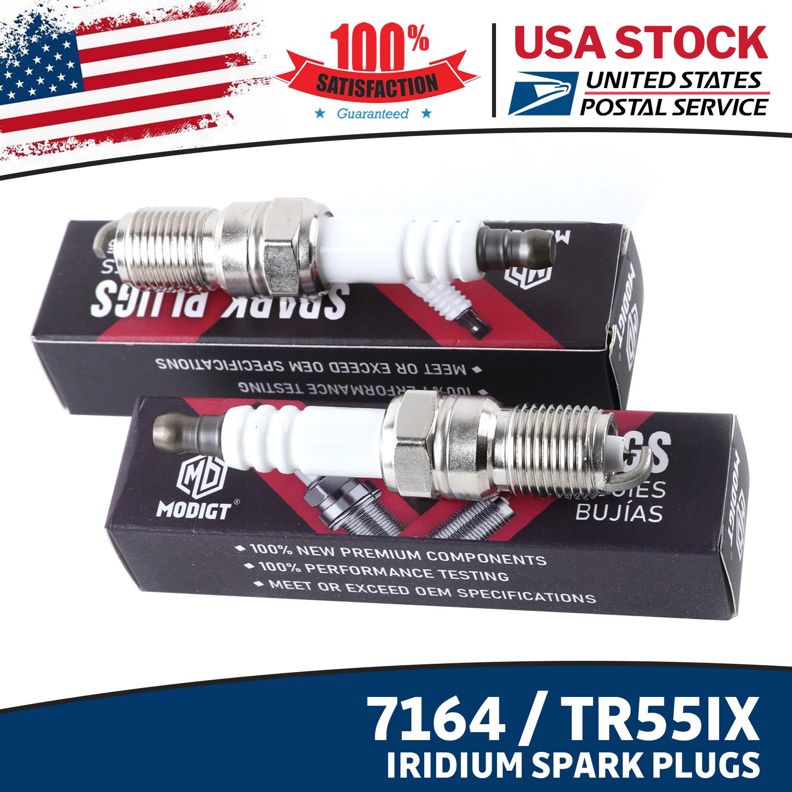 4 Pcs OEM Replacement For NGK 7164 / TR55IX Premium Iridium IX Spark Plugs NEW