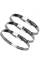 3 Pack Large Size 118-140 mm, Jubilee Clips Hose Clips   Stainless Steel Clams