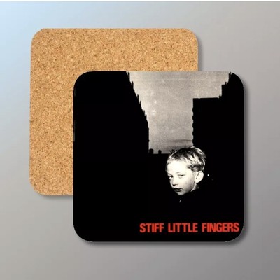 Stiff Little Fingers - Gotta Get Away - cork backed coaster - FREE shipping
