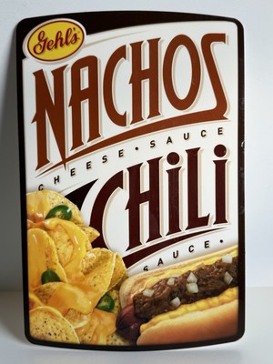 Gehl's DECAL Nachos Cheese Sauce Chili Sauce Sticker/Decal New NMC Hot Top 2