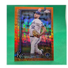 Topps 2025 Chrome Logofractor Michael Wacha #284 Orange Refractor /25 Royals