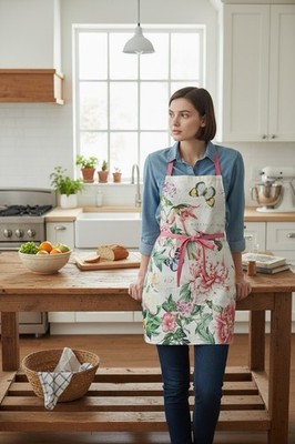 Michel Design Works Cotton Chef Aprons Kitchen, NWT
