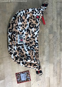 Brighton Spotted Love Leopard Print Swing Bag Crossbody NWT Heart Detail