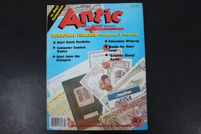 Antic Magazine February 1984 Atari Resource Personal Finance Gaming Computers VG