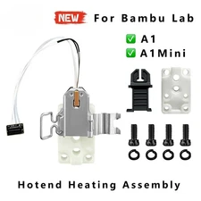 For Bambu Lab A1/A1 Mini Hotend Heating Assembly Ceramic Zirconia Mounting Kit