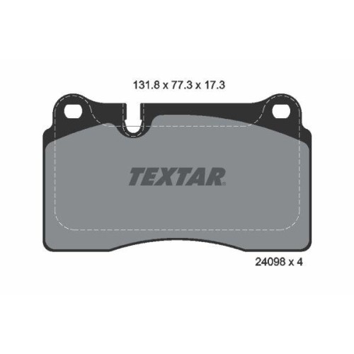 Textar 2409801 Bremsbelagsatz Scheibenbremse Vorderachse FüR Seat Skoda Vw Audi-image