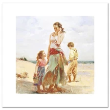 Pino (1939-2010), "Golden Afternoon" Limited Edition on Canvas, Numbered and Han