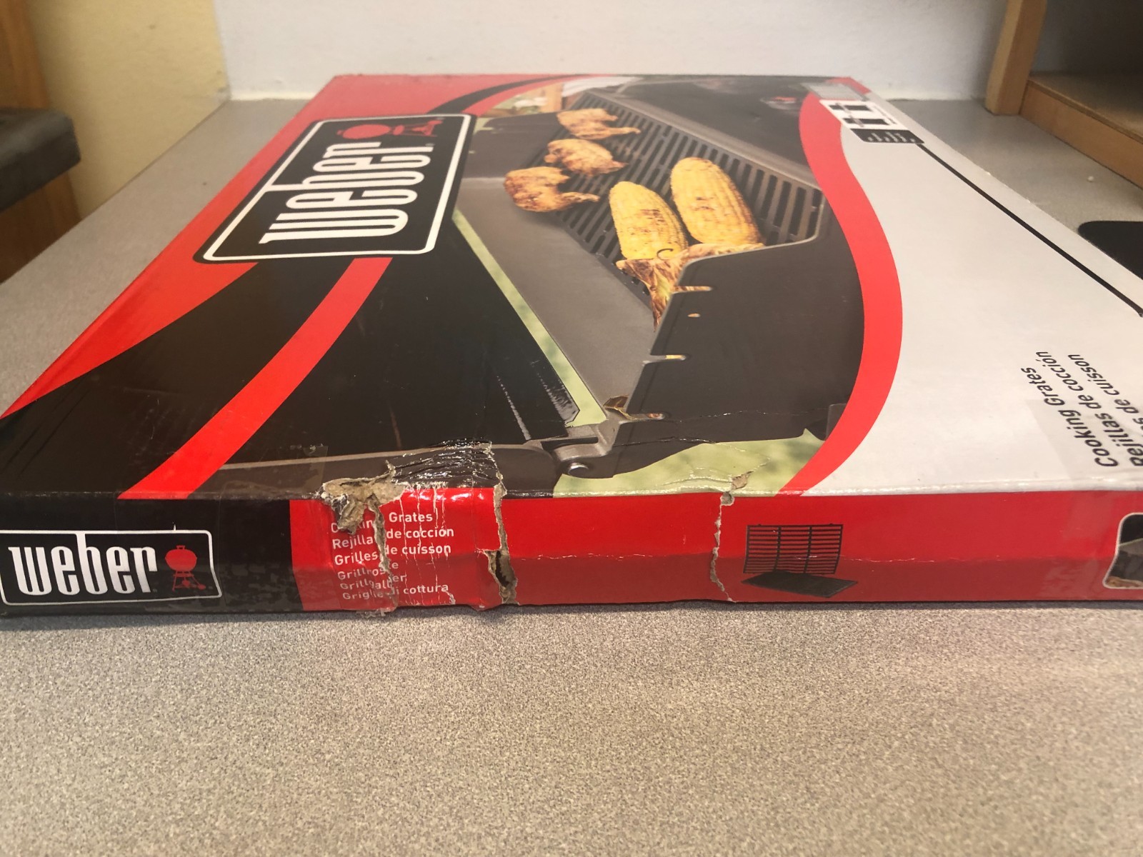 Weber 7638 Spirit 300 Series Grill Grate 17.5 in. L X 11.9 in. W