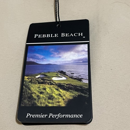 NWT Pebble Beach Performance Windbreaker Jacket Sz Large 1/4 Zip Tan Golf - Picture 9 of 17