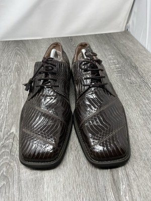 Giorgio Brutini Genuine Snake Skin Brown Dress Shoes Men  display picture 3