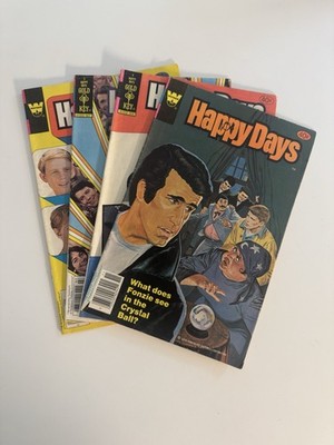 Happy Days #1 3 4 5 - Gold Key Whitman Comics 1979 Bronze Age TV Show The Fonz