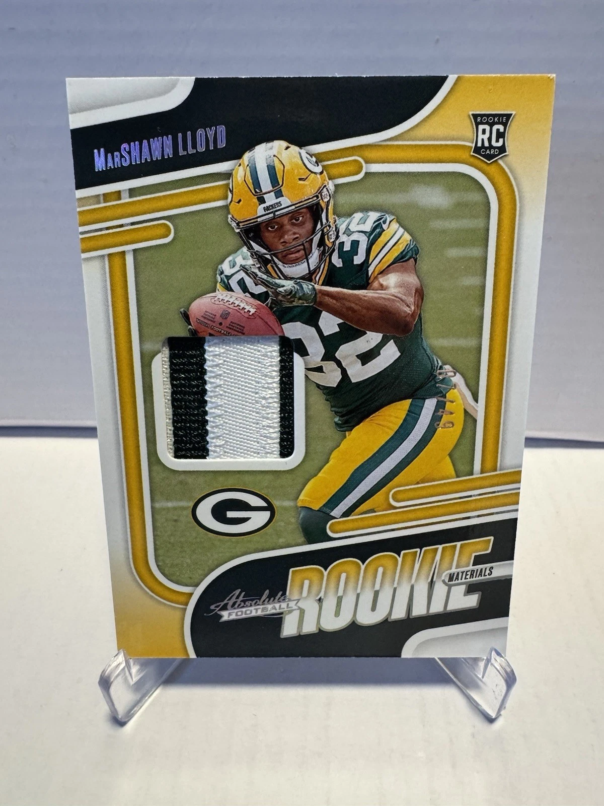 MarShawn Lloyd Panini Absolute Absolute Rookie Materials #ARMMLD Holo Silver