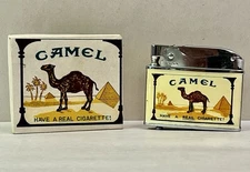 Vintage 1960's Camel Crown Design Cigarette Lighter in Origional Box NIB NOS