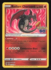 English NM Radiant Charizard 011/078 PGO Holofoil Pokemon Pokemon GO