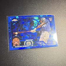 Topps Chrome Sapphire 2023 Marcus Wilson Seattle Mariners Rookie #138 Card. rookie card picture