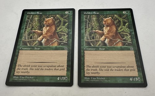 MTG X2 * Golden Bear X2 Portal Second Age NM+ Never Played Regular SellbyCyn - Picture 1 of 6