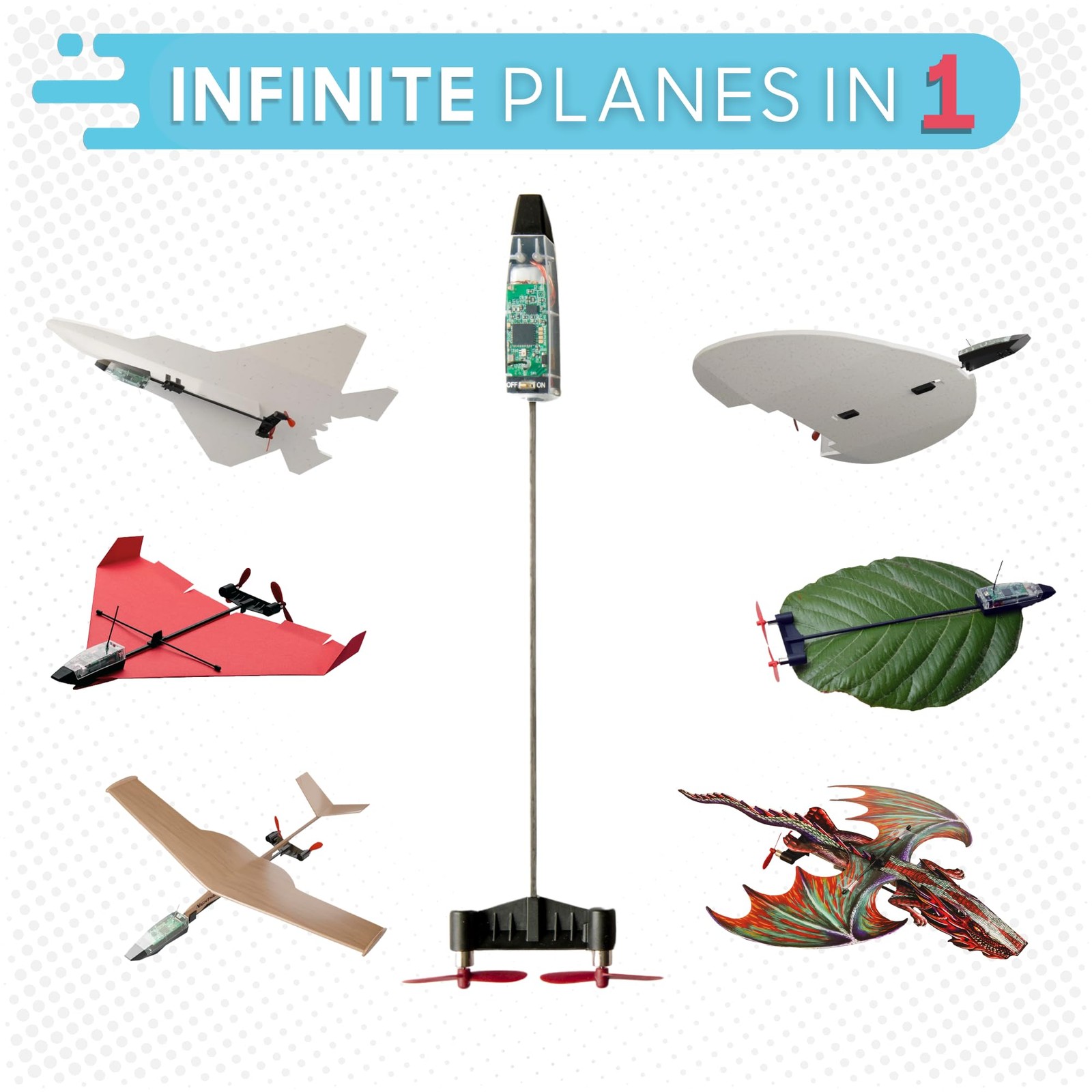 POWERUP 4.0 The Next-Generation Smartphone Controlled Paper Airplane Kit, RC .