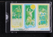 1980-81 Topps Vault Cyan & Yellow Proof 1/1 Billy Knight Allen Leavell uk2