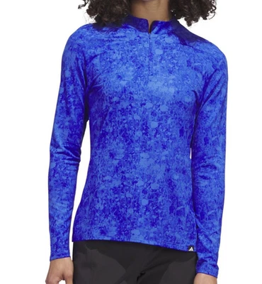Adidas Damen Golfshirt S blau Ultimate 365 1/4 Zip Pullover HT1230 - Bild 1 von 4