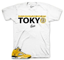 T-shirt To Match Retro 5 Tokyo Sneakers Outfits - Crest Sneaker Tees