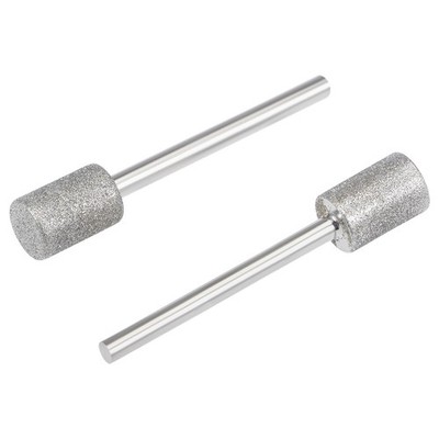 Diamond Mounted Dots 8mm Head 1/8'' Shank Grinding Rotary Tools 2pcs