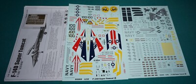 F-14D Super Tomcat Trumpeter 1/32 03203 Decals Instructions Photoetch.