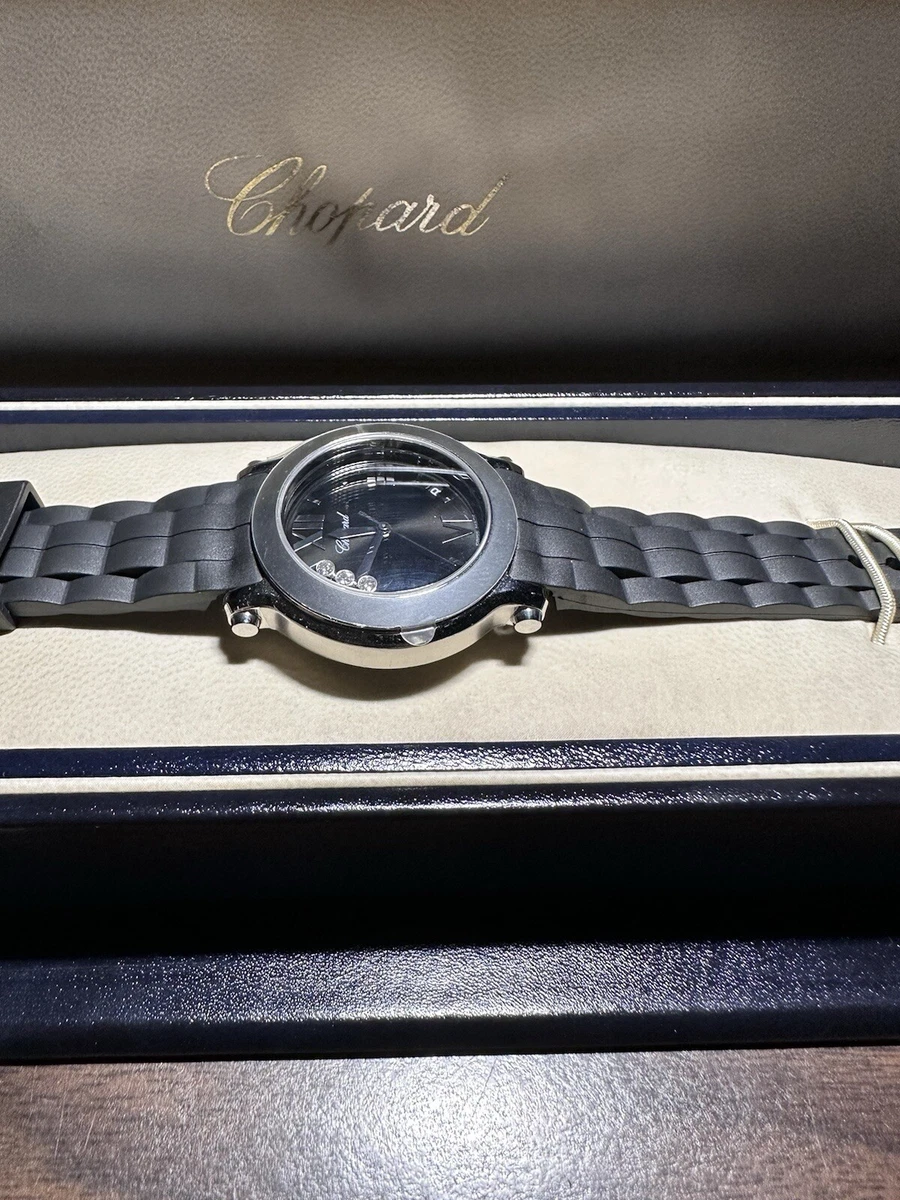 Chopard Happy Sport Rubber Band Stainless Steel Case Wristwatches