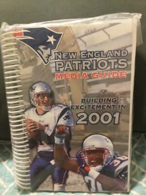 2001 NEW ENGLAND PATRIOTS MEDIA GUIDE,1ST SUPER