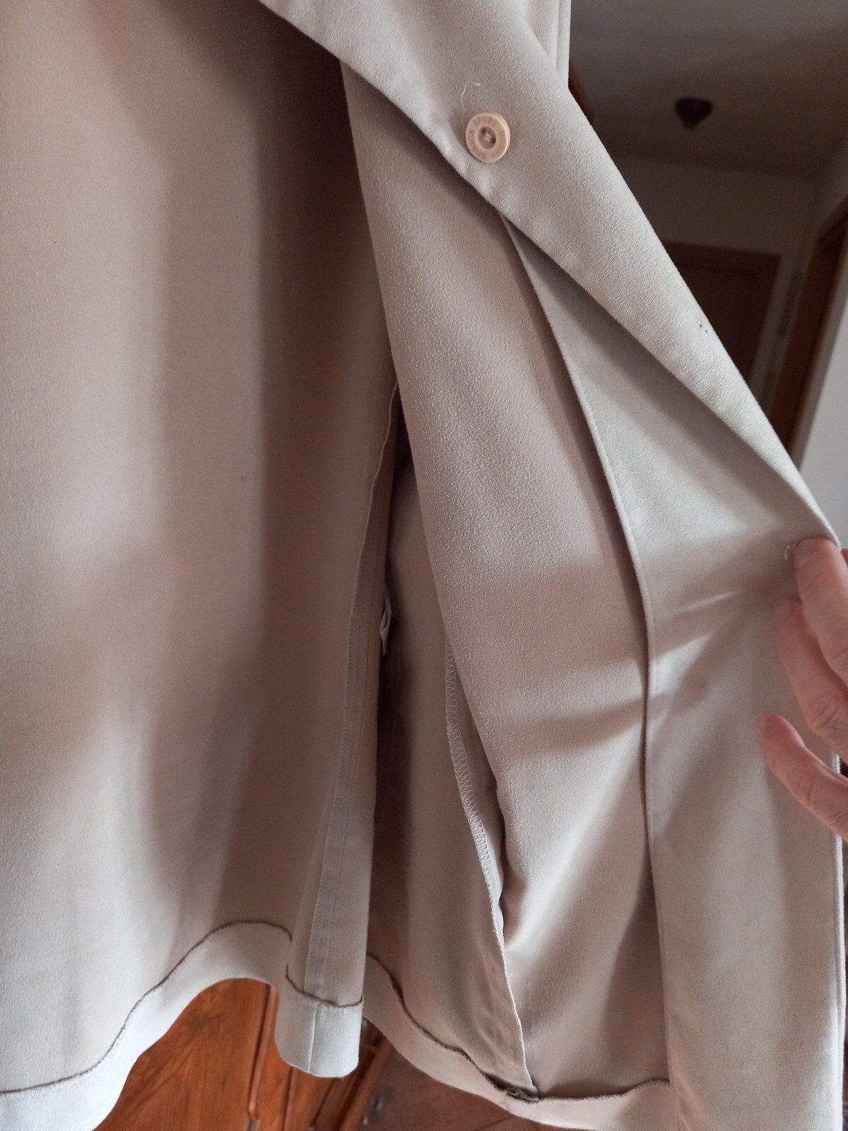 97% POLYESTER VISCOSE LIGHT BEIGE LIGHTWEIGHT JAC… - image 10