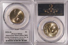 2024 D Missouri Innovation George Washington Carver PCGS MS66 Position B