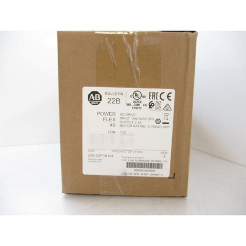 22B-D2P3N104 22BD2P3N104 Allen Bradley PowerFlex 40 AC Drive SURPLUS IN BOX 2021 - Picture 4 of 5