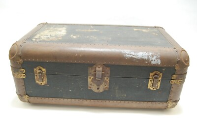 Rare Vintage 1930's Indestructo Steamer Travel Trunk w/Insert
