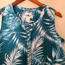 C&C CALIFORNIA Top shirt womens size Medium 100% Linen M