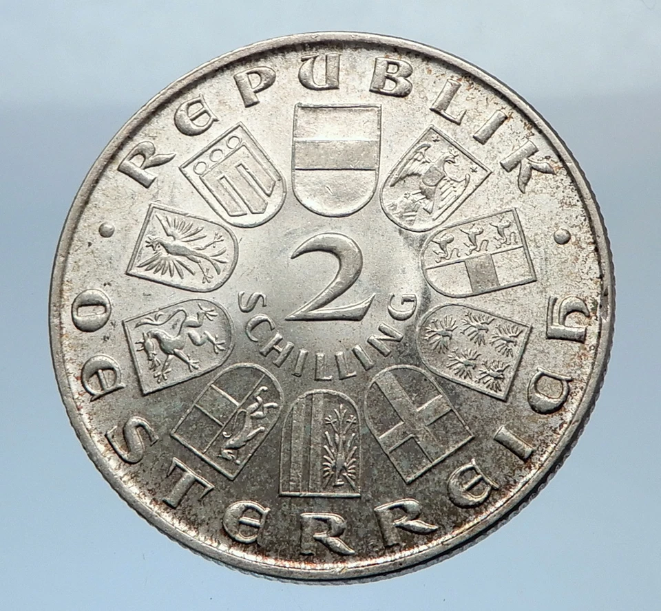 1930 AUSTRIA Silver 2 Schilling PRINCE EUGEN OF SAVOY Austrian Eagle Coin i72483 - Image 2 of 3