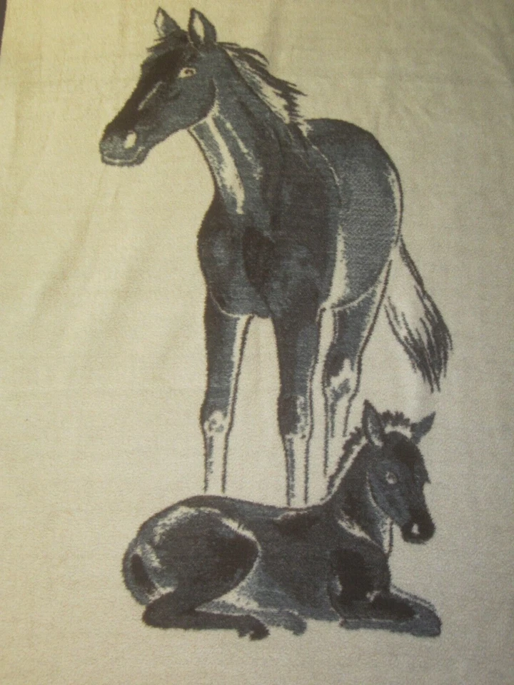 Vintage Borbo Dolan Reversible Horse Blanket 77" x 57" Made in W Germany - Image 3 of 4