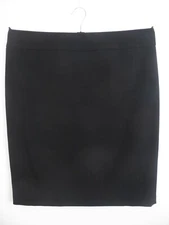 KASPER Womens Lightweight Polyester Career Pencil Skirt Solid Black Line Size 16