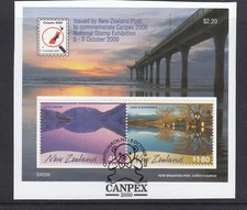 N.Z. : 2000 CANPEX M/S F.USED ON PEICE EX FDC ACS 1652