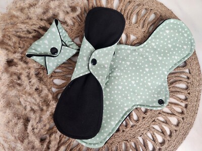 Reusable Menstrual Pads, 100% Organic Cotton Fabric, Eco-friendly, Perfume Free