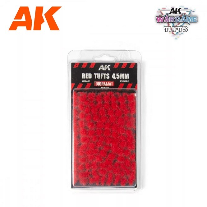 Ak Interactive AK8240 - Red Wargame Tufts 4.5mm - New