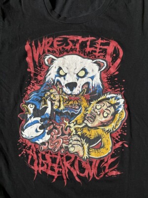 Trend Iwrestledabearonce Band Full Size 100% Cotton ShirtKK860