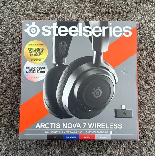 Auriculares inalámbricos para juegos SteelSeries Arctis Nova 7 para PC negros - Imagen 2 de 6