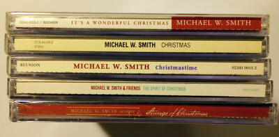 5 CD lot Michael W Smith Christmas Christmastime It's a Wonderful Strings Spirit