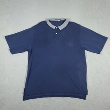Polo Golf Ralph Lauren Blue Pocket Mens Short Sleeve Polo Shirt Size XL DAMAGED