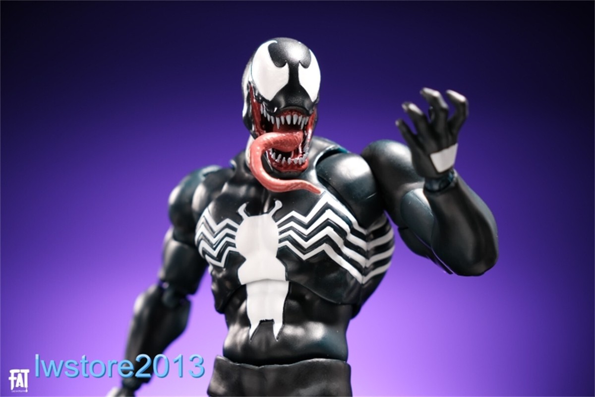 Painted 1:12 Venom Hero Head Sculpt For 6