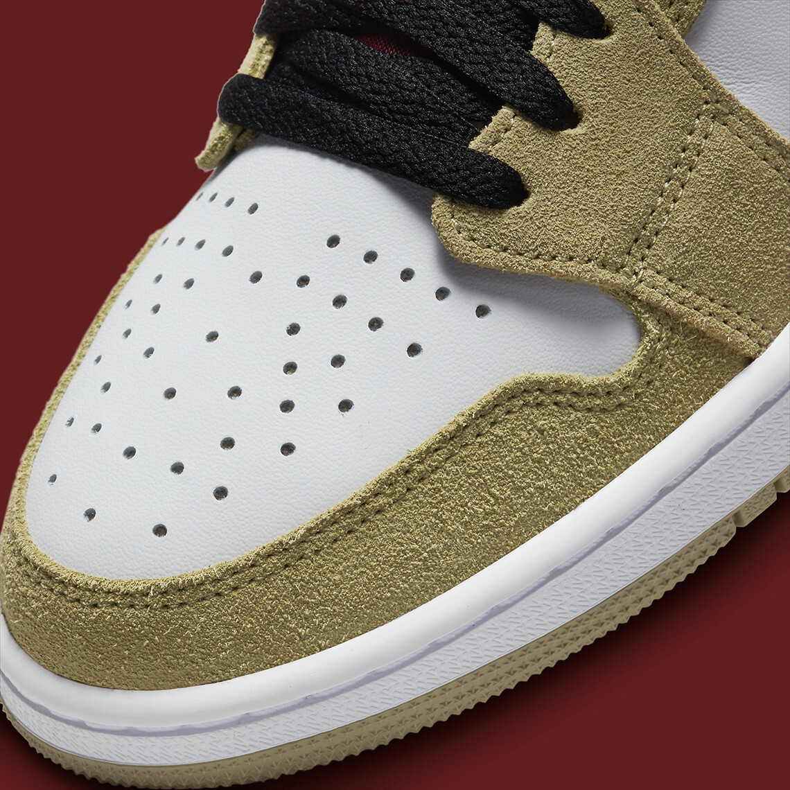 Nike Air Jordan 1 Zoom CMFT Neutral Olive Cherrywood Red White
